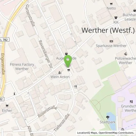 Standortübersicht der Tankstelle Martin Krause in 33824 Werther (Westfalen)
