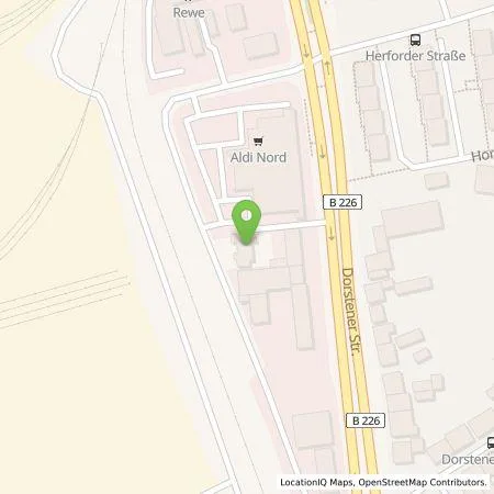 Standortübersicht der Tankstelle Martin Overkott in 44653 Herne