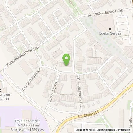 Standortübersicht der Tankstelle Martin Plein in 47445 Moers