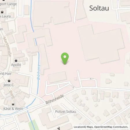 Standortübersicht der Tankstelle Martin  Hock in 29614 Soltau