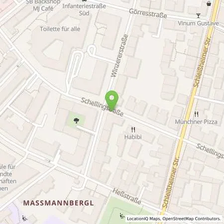 Standortübersicht der Tankstelle SWM Versorgungs GmbH in 80797 München