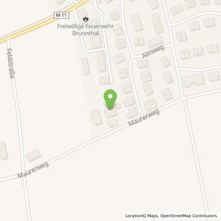 Standortübersicht der Tankstelle Matthias Schreiber in 85649 Brunnthal