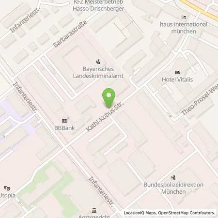 Standortübersicht der Tankstelle SWM Versorgungs GmbH in 80797 München