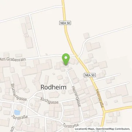 Standortübersicht der Tankstelle Michael Pfanzer in 97258 Oberickelsheim