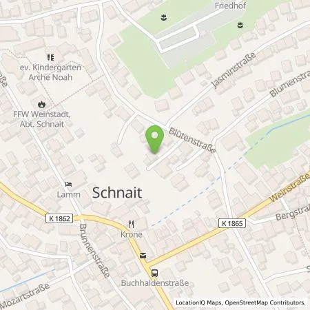 Standortübersicht der Tankstelle Nicola Ruccolo in 71384 Weinstadt