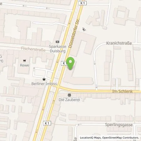 Standortübersicht der Tankstelle Olga Kayir in 47055 Duisburg