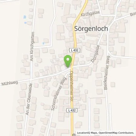 Standortübersicht der Tankstelle Oliver Steczuk in 55270 Sörgenloch