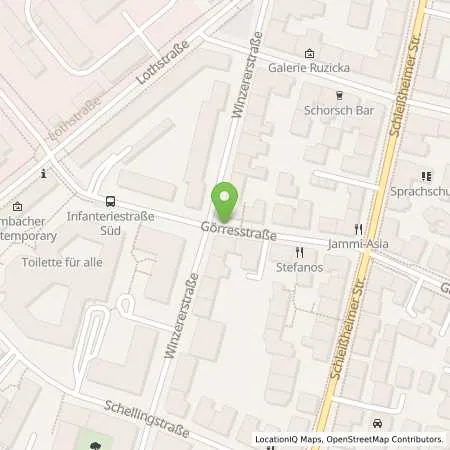 Standortübersicht der Tankstelle SWM Versorgungs GmbH in 80797 München