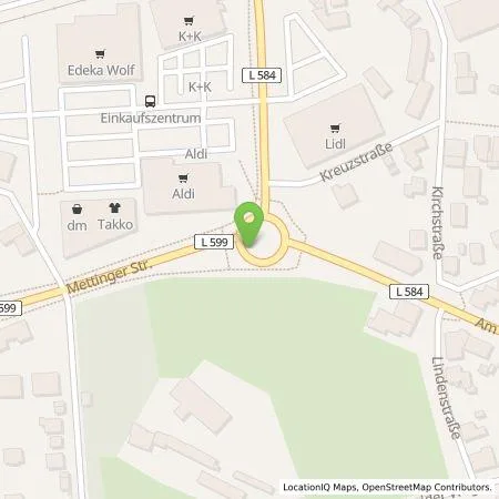 Standortübersicht der Tankstelle Peter Fabianski in 49492 Westerkappeln