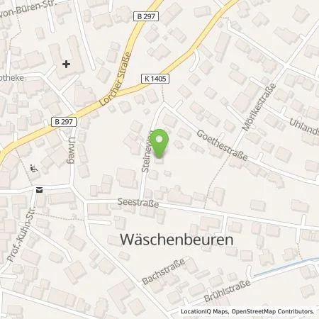 Standortübersicht der Tankstelle Peter GmbH  in 73116 Wäschenbeuren