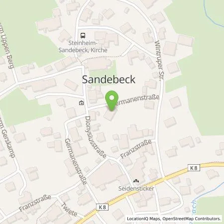 Standortübersicht der Tankstelle Phillip Lüdeling in 32839 Steinheim