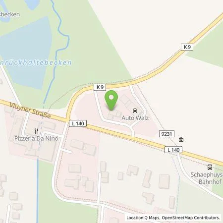 Standortübersicht der Tankstelle Planungsbüro Jansen GmbH in 47509 Rheurdt