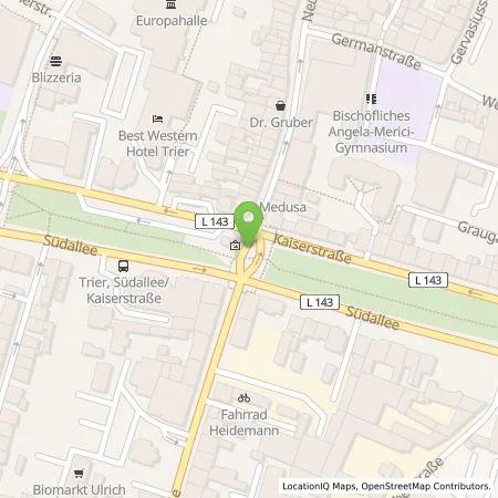 Standortübersicht der Tankstelle Rainer Große-Gehling in 54294 Trier