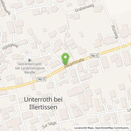 Standortübersicht der Tankstelle Ralf Dambacher in 89299 Unterroth