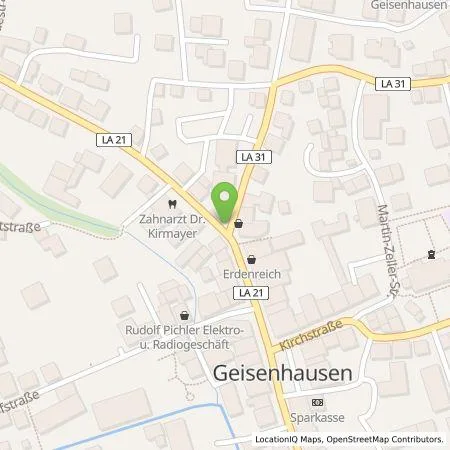 Standortübersicht der Tankstelle Riccardo Fröhlich in 84144 Geisenhausen