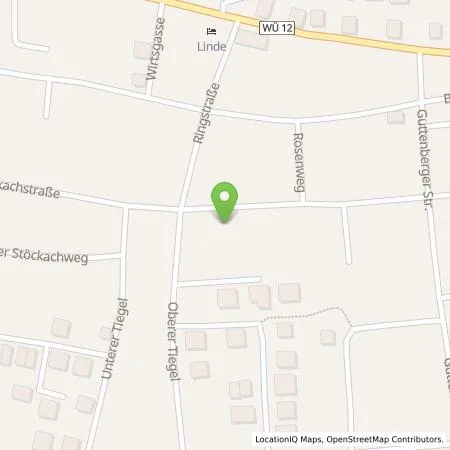 Standortübersicht der Tankstelle Rudolf Gamble in 97249 Eisingen