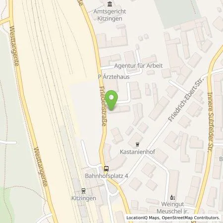 Standortübersicht der Tankstelle Sebastian Blasinger in 97318 Kitzingen