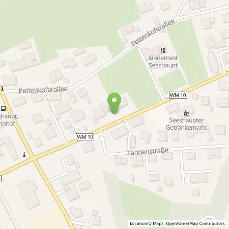 Standortübersicht der Tankstelle Sebastian Kreutel in 82402 Seeshaupt