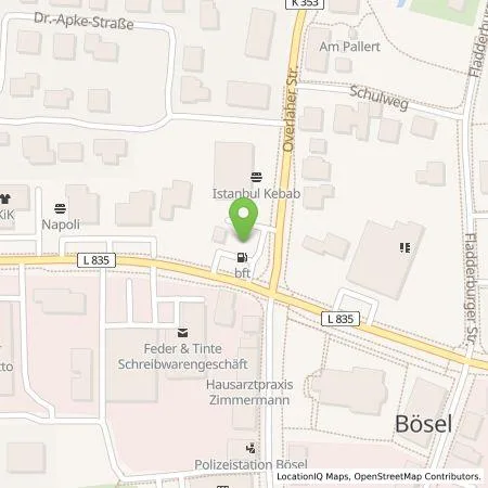 Standortübersicht der Tankstelle Sergej Eirich in 26219 Bösel