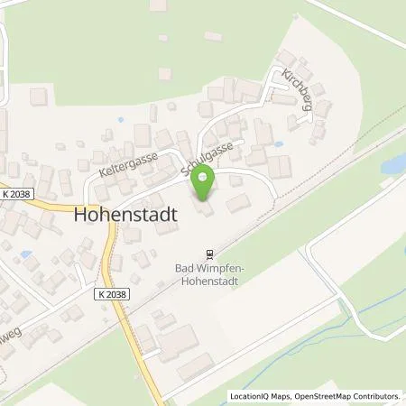 Standortübersicht der Tankstelle Siegfried  Lehleiter in 74206 Bad Wimpfen