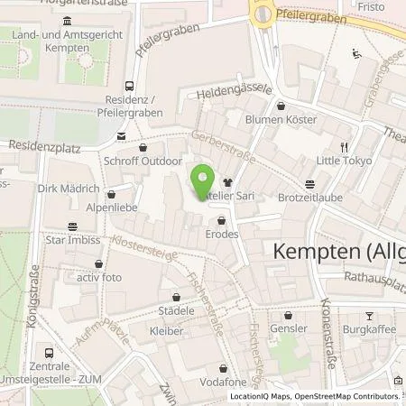Standortübersicht der Tankstelle Staehlin GmbH in 87435 Kempten (Allgäu)