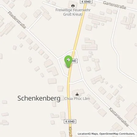 Standortübersicht der Tankstelle Stefan Georgi in 14550 Groß Kreutz (Havel)