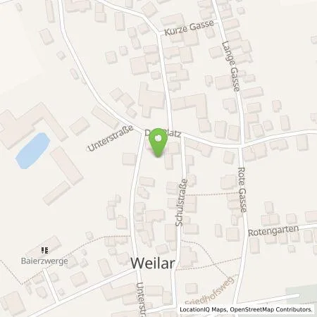 Standortübersicht der Tankstelle Steffen  Jacob in 36457 Weilar