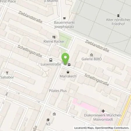 Standortübersicht der Tankstelle SWM Versorgungs GmbH in 80798 München