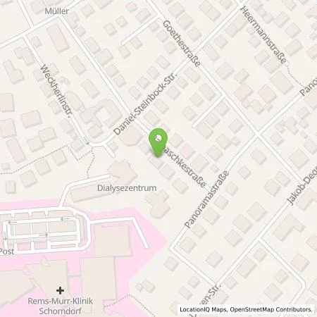 Standortübersicht der Tankstelle Stephan Kunz in 73614 Schorndorf