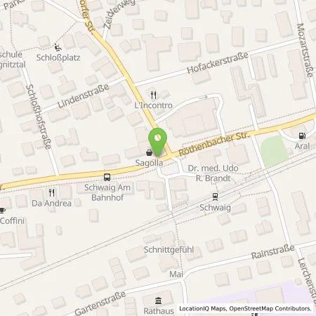 Standortübersicht der Tankstelle Stephan Wegerer in 90571 Schwaig bei Nürnberg