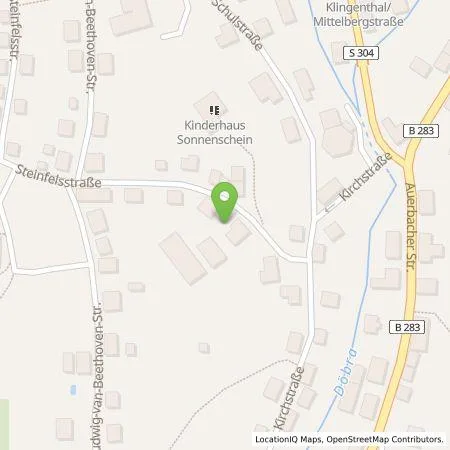 Standortübersicht der Tankstelle Steudemann GmbH in 08248 Klingenthal