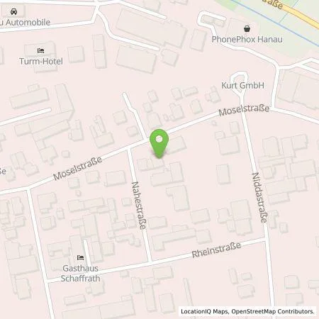 Standortübersicht der Tankstelle TELTEC Kommunikations-u. Datenverarbeitungssysteme GmbH in 63452 Hanau