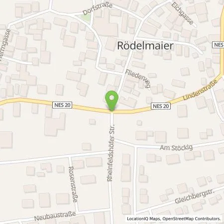 Standortübersicht der Tankstelle Thomas Friedrich in 97618 Rödelmaier