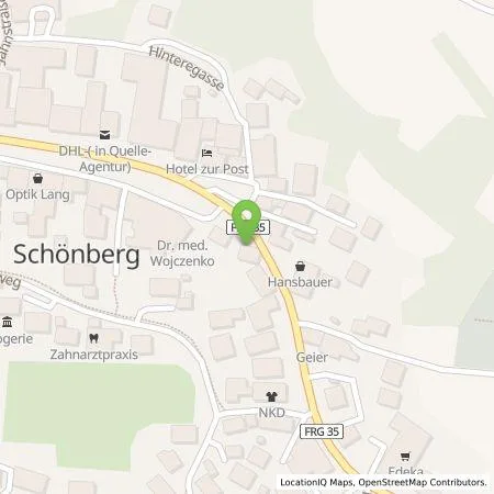 Standortübersicht der Tankstelle Thomas Ranzinger in 94513 Schönberg