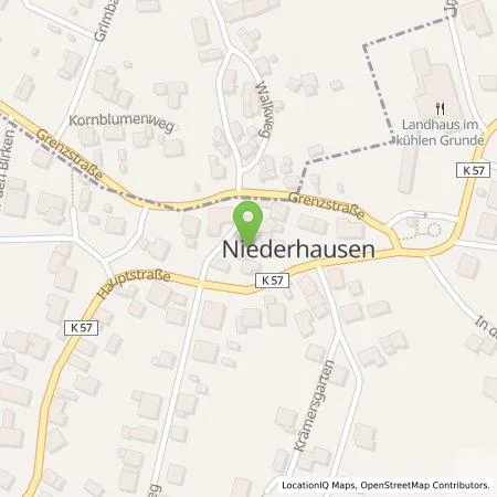 Standortübersicht der Tankstelle Thomas  Gediga in 57589 Pracht