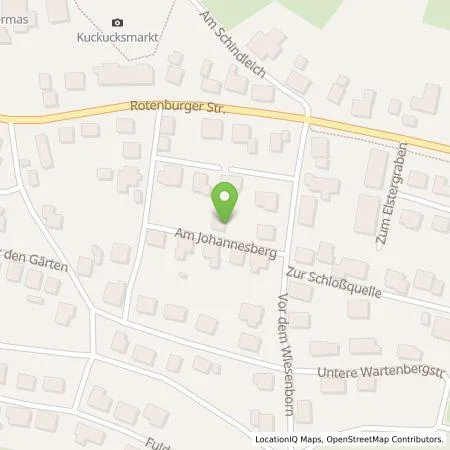 Standortübersicht der Tankstelle Thomas  Hartwig in 36199 Rotenburg an der Fulda