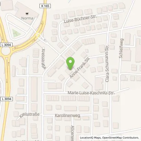 Standortübersicht der Tankstelle Tobias Hippler in 64331 Weiterstadt