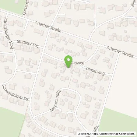 Standortübersicht der Tankstelle Tobias  Kopf in 88459 Tannheim