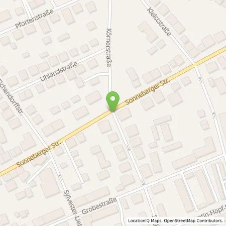 Standortübersicht der Tankstelle Uwe Brandt in 07318 Saalfeld/Saale