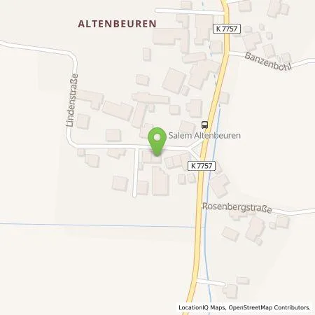 Standortübersicht der Tankstelle Uwe Hornauer in 88682 Salem