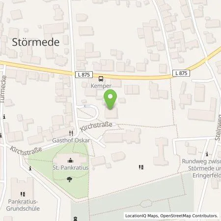 Standortübersicht der Tankstelle Volksbank Störmede-Hörste eG in 59590 Geseke