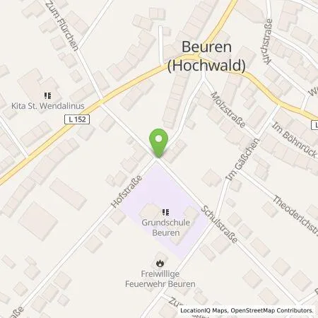 Standortübersicht der Tankstelle Werner  Reget in 54413 Beuren (Hochwald)