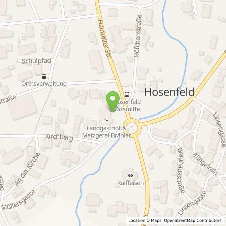 Standortübersicht der Tankstelle Wigbert Hosenfeld in 36154 Hosenfeld