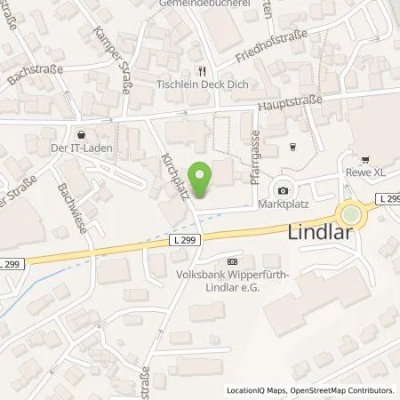 Standortübersicht der Tankstelle Wolfgang Mettgenberg in 51789 Lindlar