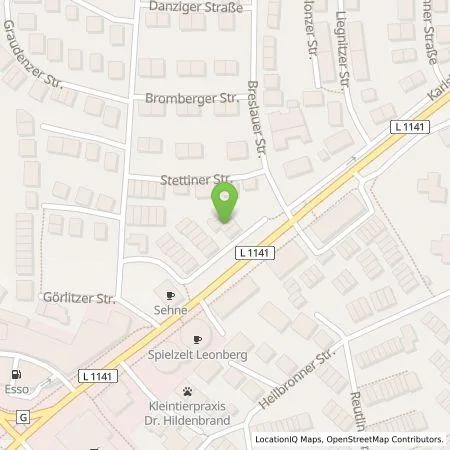 Standortübersicht der Tankstelle Kai Riemer in 71229 Leonberg