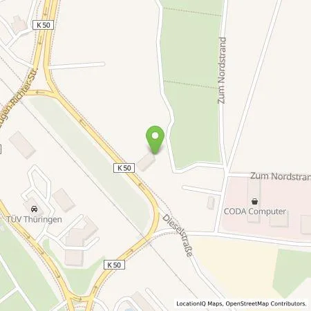 Standortübersicht der Tankstelle Bormann Gleisbausicherung GmbH in 99085 Erfurt