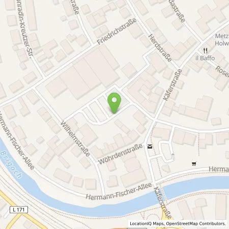 Standortübersicht der Tankstelle naturenergie hochrhein AG in 78166 Donaueschingen