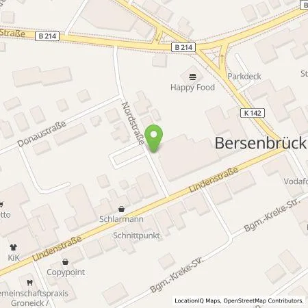 Standortübersicht der Tankstelle Kreissparkasse Bersenbrück Anstalt des öffentlichen Rechts in 49593 Bersenbrück