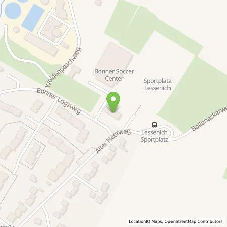 Standortübersicht der Tankstelle FC Rot-Weiß Lessenich e.V. 1951 in 53123 Bonn