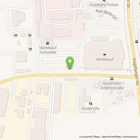 Standortübersicht der Tankstelle LEW Natur GmbH in 86368 Gersthofen